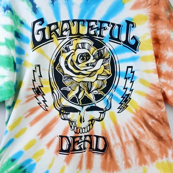 LIquid Blue SZ L Grateful Dead Roosevelt Tie-Dye T-Shirt Unisex - Picture 3 of 4